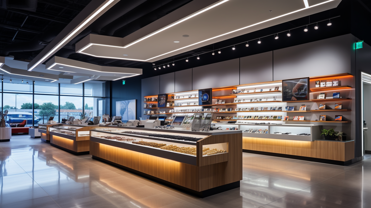 Store design-color, texture, and lighting